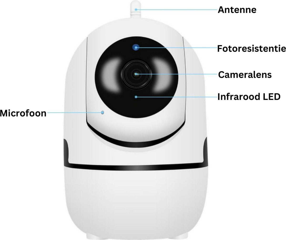 Babyfoon Met Camera - Babyfoon Met Camera En App - Camera in huis - Babyfoon Met Camera Bestverkocht - 64GB