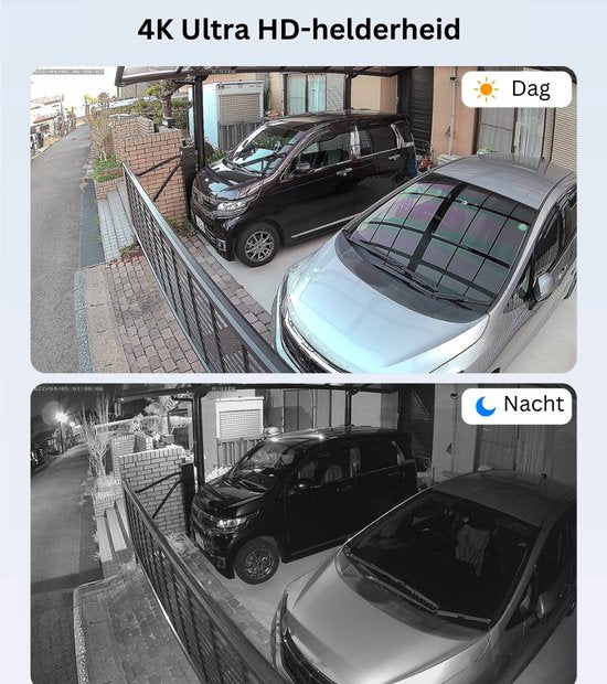 Buitencamera Wifi Met App - Draadloos - Bewakingscamera - Camera In Huis - Bewegingsdetectie - 2TB - 6 Camera's
