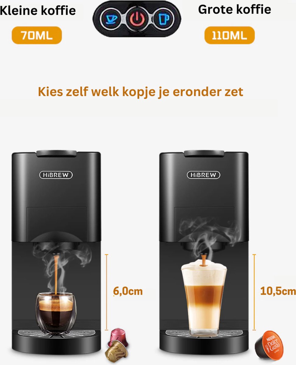 Coffee Machine - Nespresso Koffiemachine - Espresso - Maker - ijskoffie - 4 in 1