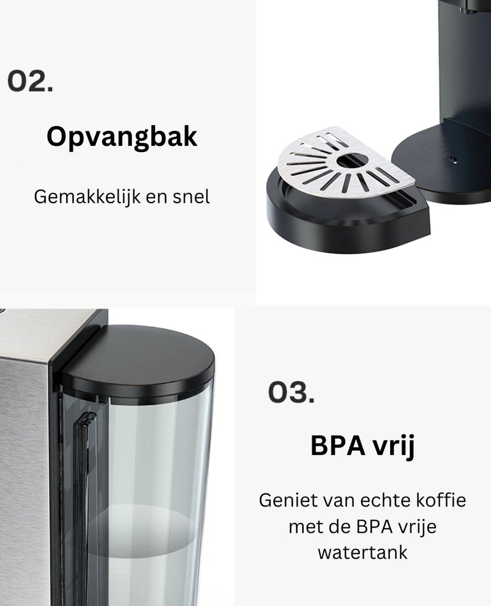 Coffee Machine - Nespresso Koffiemachine - Espresso - Maker - ijskoffie - 4 in 1
