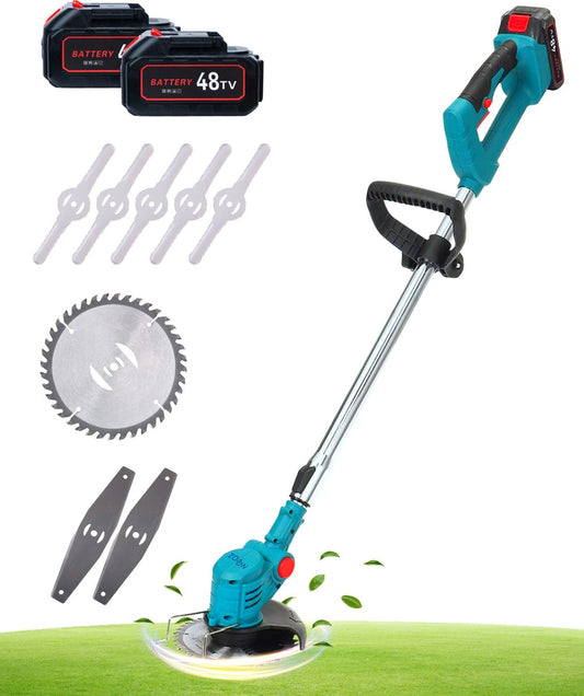 Grastrimmers Met Accu - Elektrische Snoeischaar - Grastrimmer - Onkruidborstel Electrisch - Bosmaaier - 2 Accu's