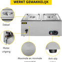 Buffetwarmer Electrisch - Chafing Dish - Warmhoudbakken - Warmhoudbakken 3 Voor Buffet - 3 Delig - 24 Liter
