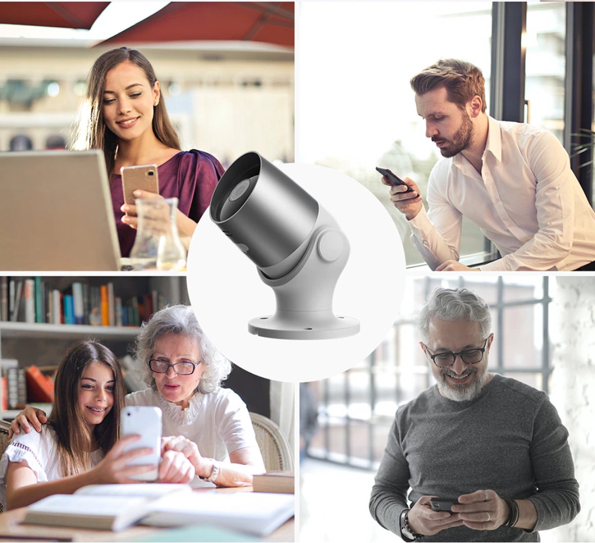 Buitencamera Wifi Met App - Draadloos - Bewakingscamera - Camera In Huis - Bewegingsdetectie - 32GB