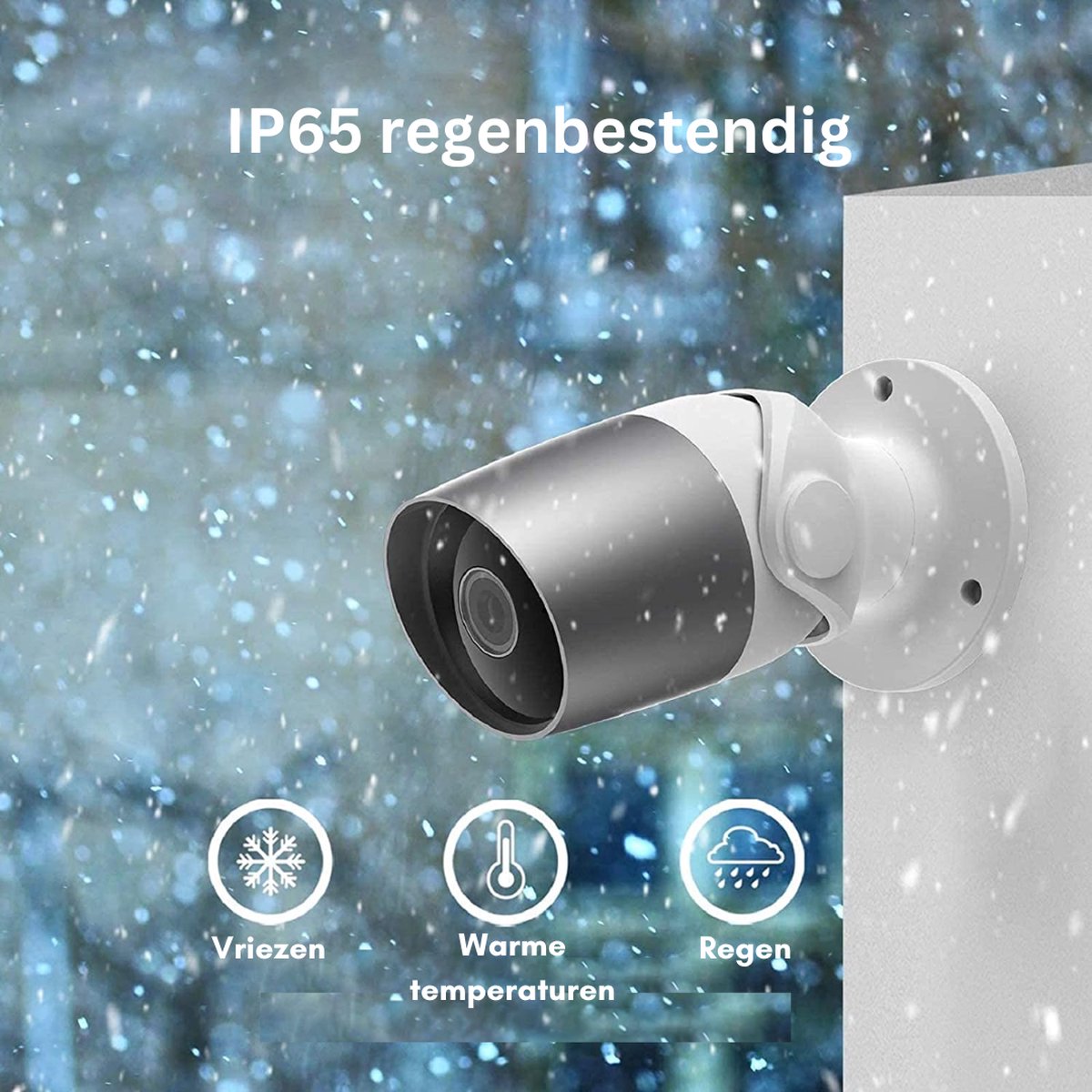 Buitencamera Wifi Met App - Draadloos - Bewakingscamera - Camera In Huis - Bewegingsdetectie - 32GB