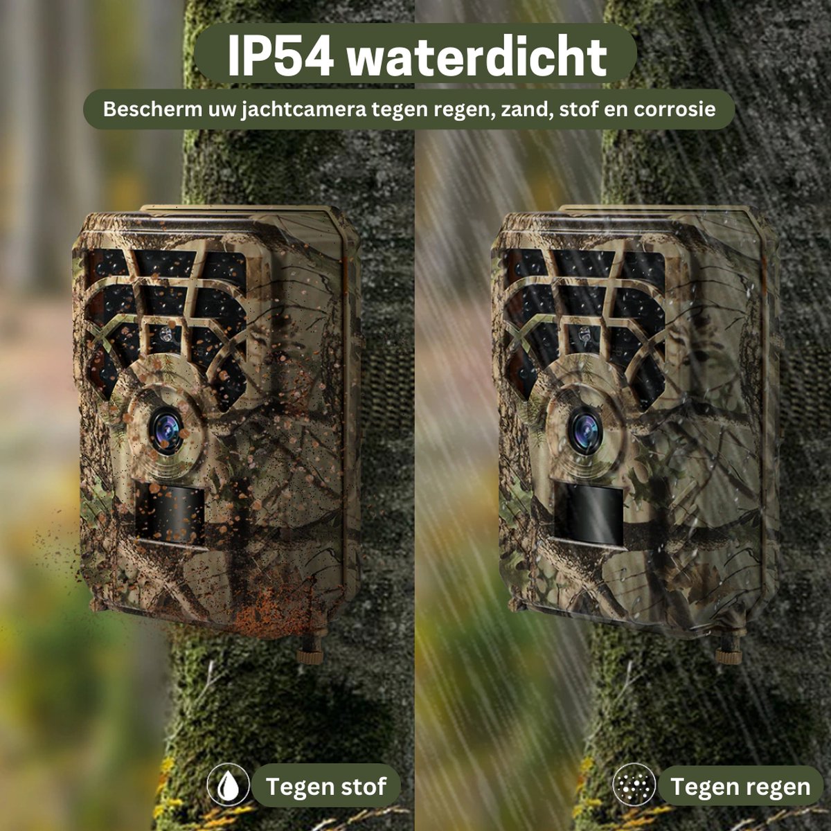Wildcamera - Met Nachtzicht - Voor Buiten - Inclusief 32 GB kaart - Beginners en Professionals - 5MP - 1080P