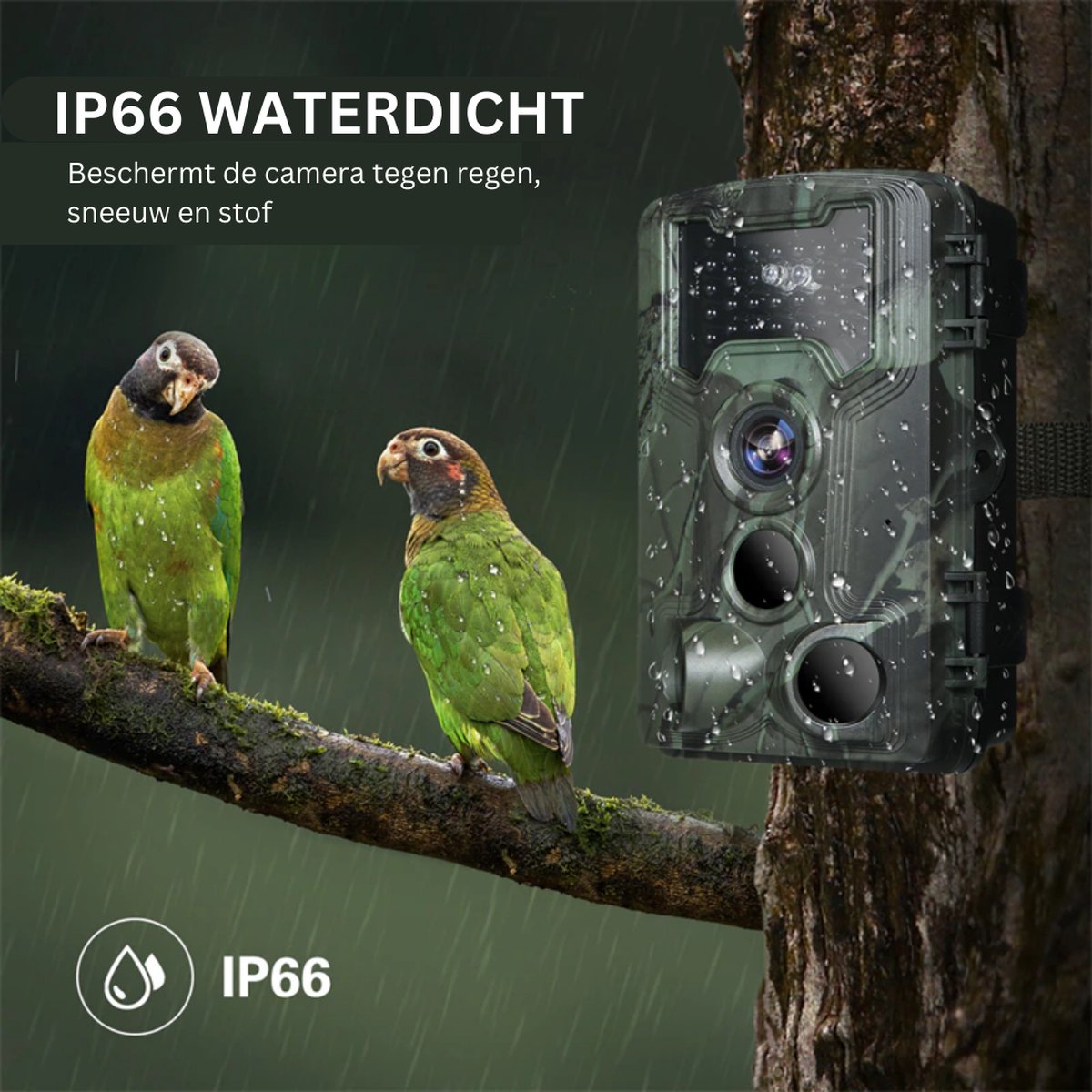 Wildcamera - Met Nachtzicht - Voor Buiten - Inclusief 32 GB kaart - Beginners en Professionals - 36 MP - 1080P
