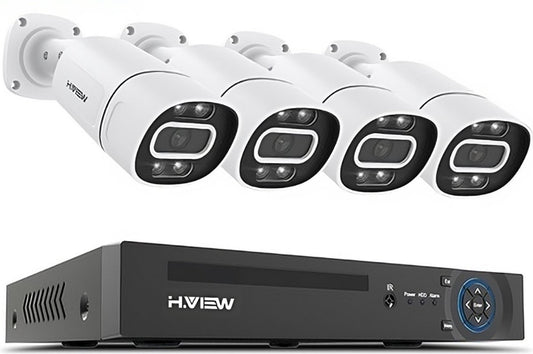 Buitencamera Wifi Met App - Draadloos - Bewakingscamera - Camera In Huis - Bewegingsdetectie - 2TB - 4 Camera's