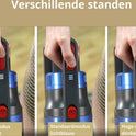 Steelstofzuiger - Steelstofzuiger Zonder Zak Op Accu - Kruimeldief Best Verkocht - Handstofzuiger Met Steel - 36 KPA - Blauw