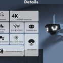 Buitencamera Wifi Met App - Draadloos - Bewakingscamera - Camera In Huis - Bewegingsdetectie - 32GB