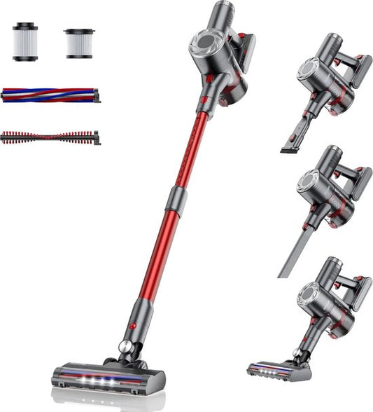 Steelstofzuiger Zonder Zak Op Accu - Kruimeldief Best Verkocht - Handstofzuiger Met Steel - 28 KPA